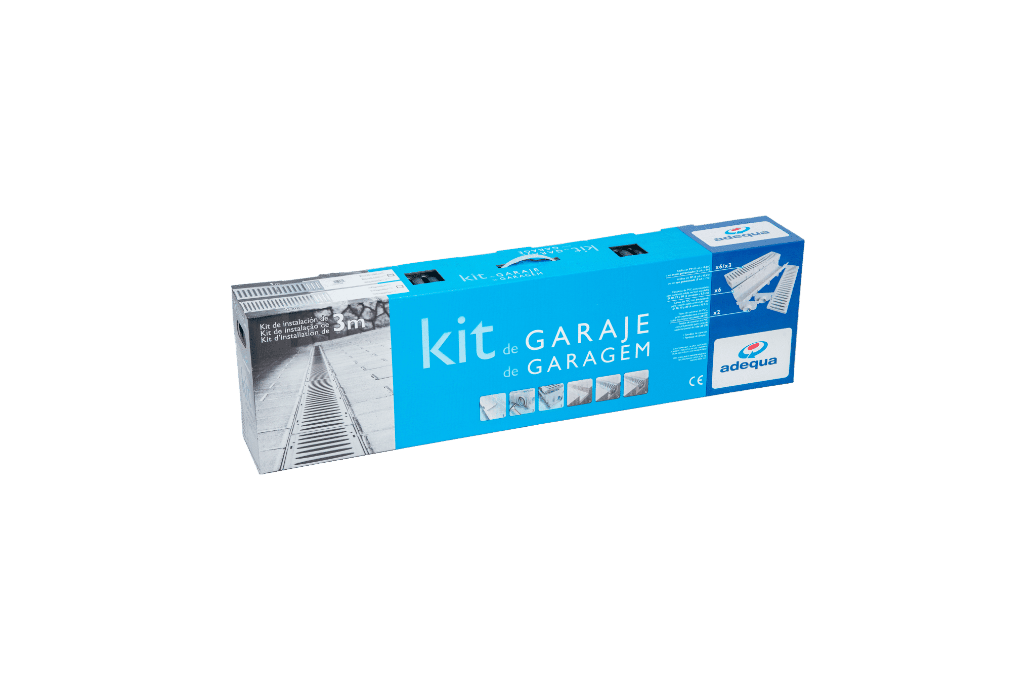 Kit de garaje con rejilla galvanizada