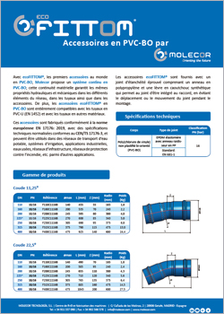 ecoFITTOM, accessoires en PVC-BO