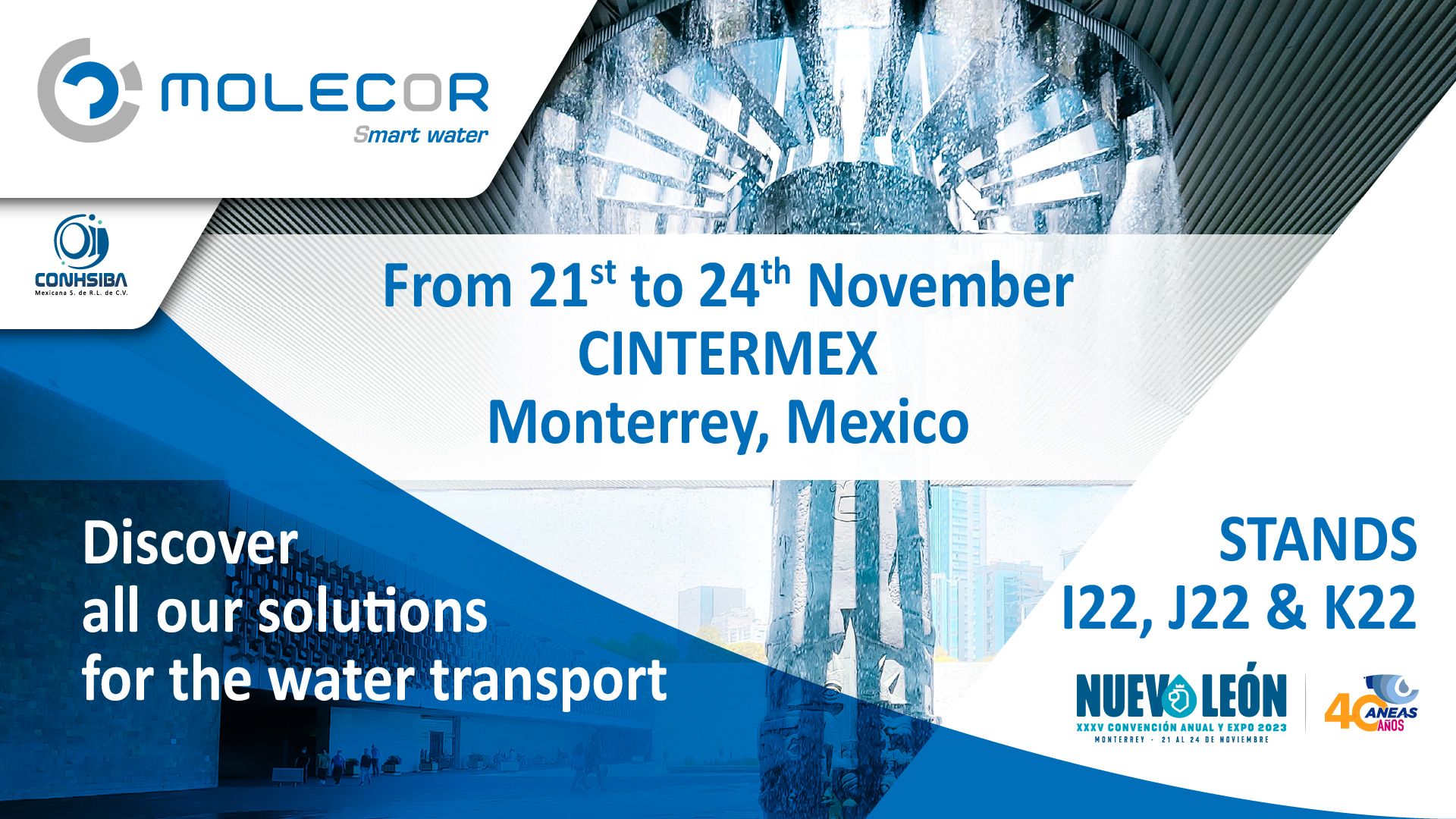 Molecor participates at XXXV Annual Convention and Expo ANEAS in Monterrey, Mexico