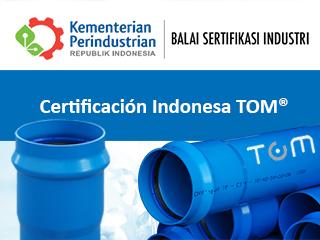 Certificación Indonesa de las tuberías TOM