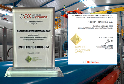 Molecor - Premio Quality Innovation Award, QIA