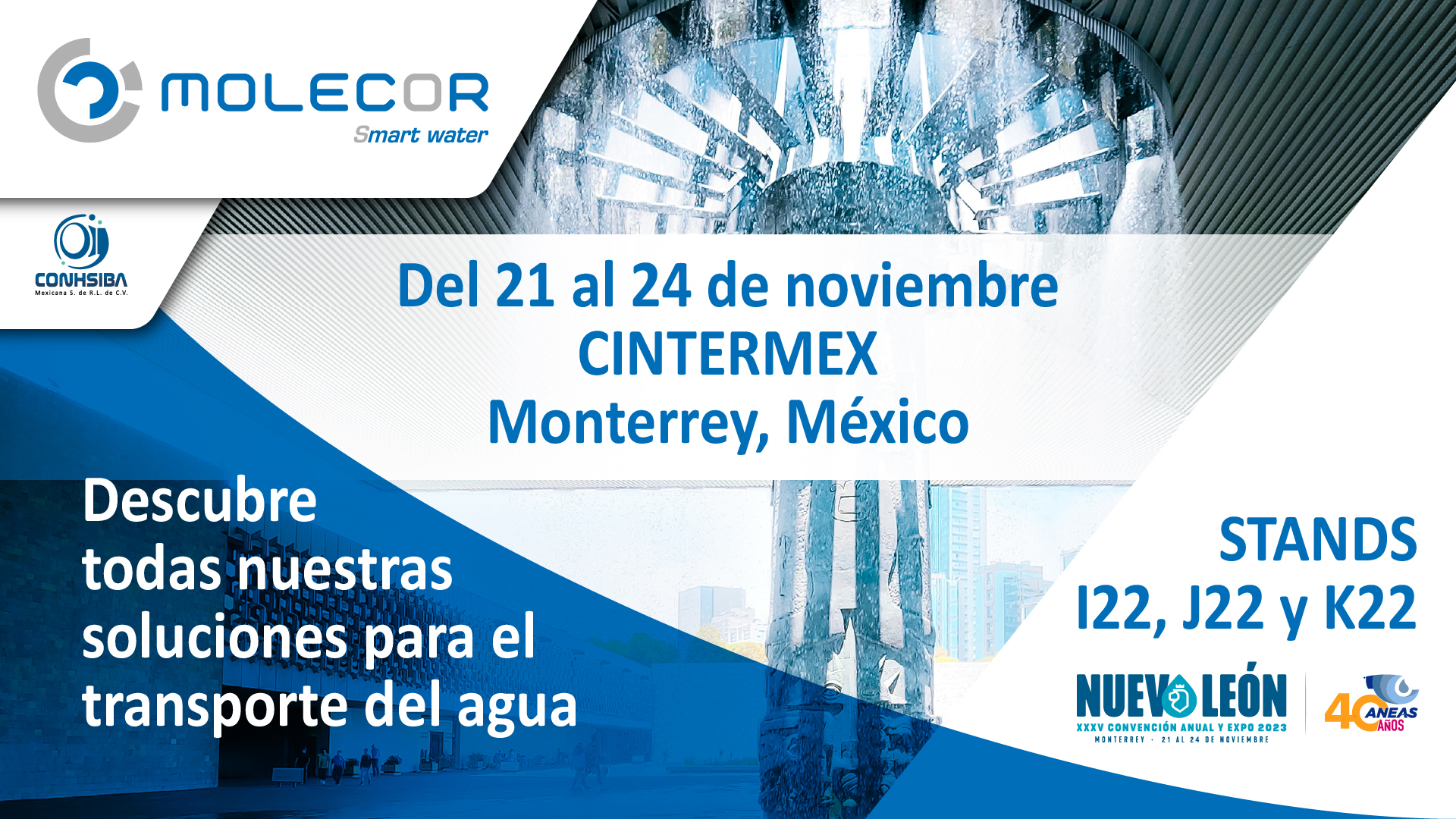 Molecor participa en la XXXV Convención Anual y Expo de ANEAS en Monterrey, Méjico