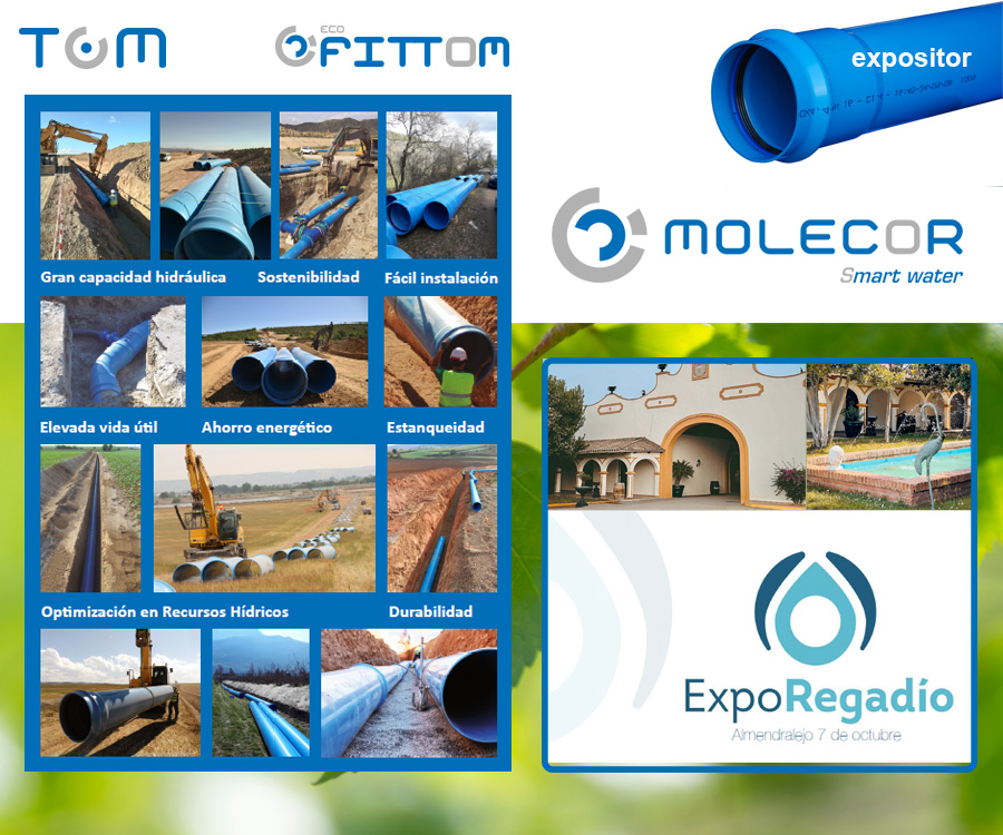 Molecor asistirá como expositor en la V edición del Foro del Regadío de Extremadura