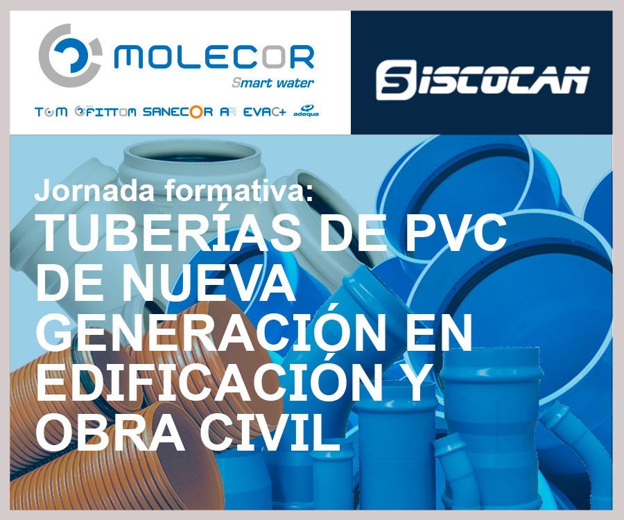 Molecor colabora en el encuentro técnico “Tuberías de PVC de nueva generación en Edificación y Obra Civil”