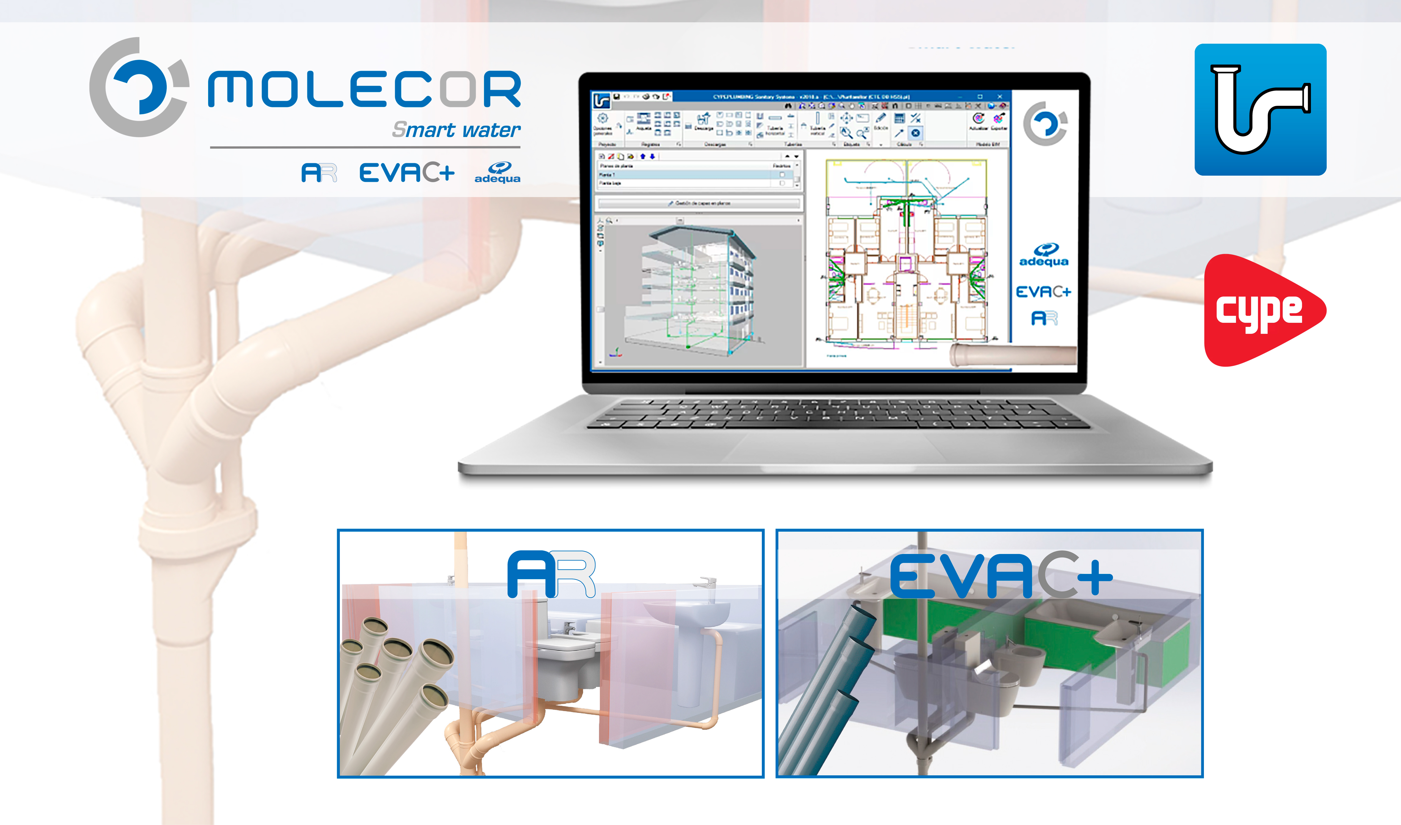 Webinar: Diseño de instalaciones con productos adequa® Molecor en CYPEPLUMBING