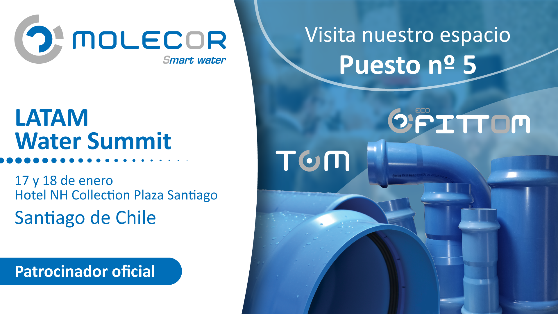 Molecor, patrocinador de la primera edición de LATAM Water Summit