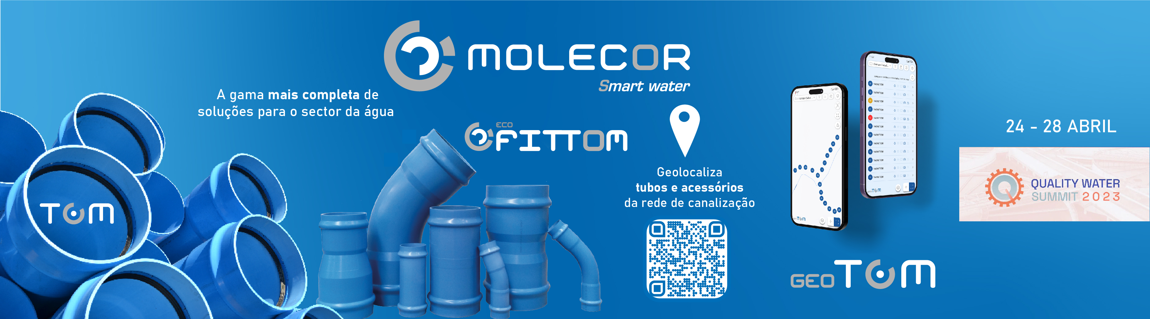 A Molecor estará presente com as últimas novidades no Quality Water Summit de Madrid