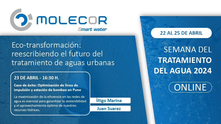 Molecor patrocina y colabora con la Semana del Tratamiento del Agua 2024 de iAgua