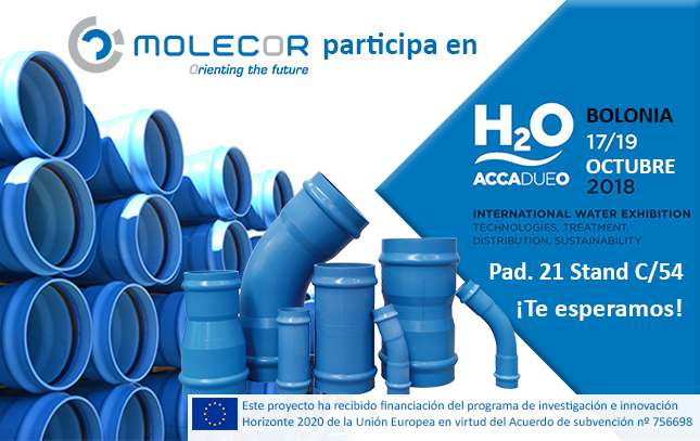 Molecor estará presente en H20 Accadueo Molecor estará presente en H20 Accadueo