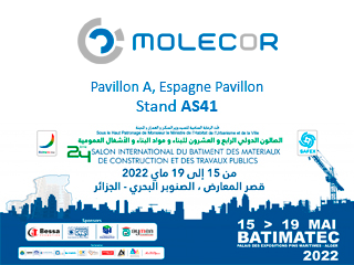 Molecor estará presente a la feria Batimatec, en Argel, del 15 al 19 de mayo 2022