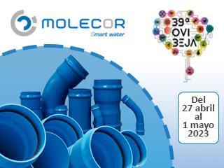 Molecor expondrá sus tuberías y accesorios TOM® y ecoFITTOM® en Ovibeja 2023 Molecor expondrá sus tuberías y accesorios TOM® y ecoFITTOM® en Ovibeja 2023