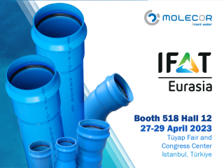 Molecor will attend IFAT Eurasia from April 27 to 29, 2023 Molecor will attend IFAT Eurasia from April 27 to 29, 2023