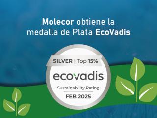 Molecor obtiene la medalla Plata de EcoVadis por su compromiso con la sostenibilidad