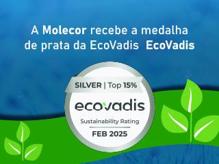A Molecor recebe a medalha de prata da EcoVadis pelo seu compromisso com a sustentabilidade