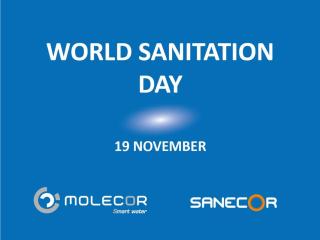 World Sanitation Day. Molecor's purpose: to improve people's quality of life by making affordable water available to them. World Sanitation Day. Molecor's purpose: to improve people's quality of life by making affordable water available to them.