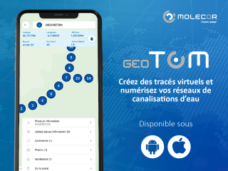 Consultez la localisation et les informations de vos réseaux de canalisations depuis votre portable avec geoTOM®