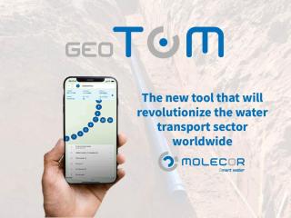 geoTOM®, the latest Molecor development that geolocates all components in water networks, bolstering sustainability and efficient management geoTOM®, the latest Molecor development that geolocates all components in water networks, bolstering sustainability and efficient management